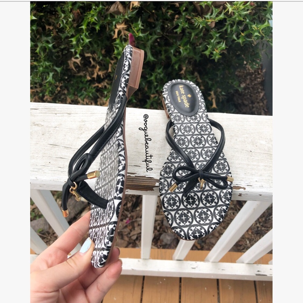 NWOT Kate Spade Mystic Sandals Black - Picture 2 of 6